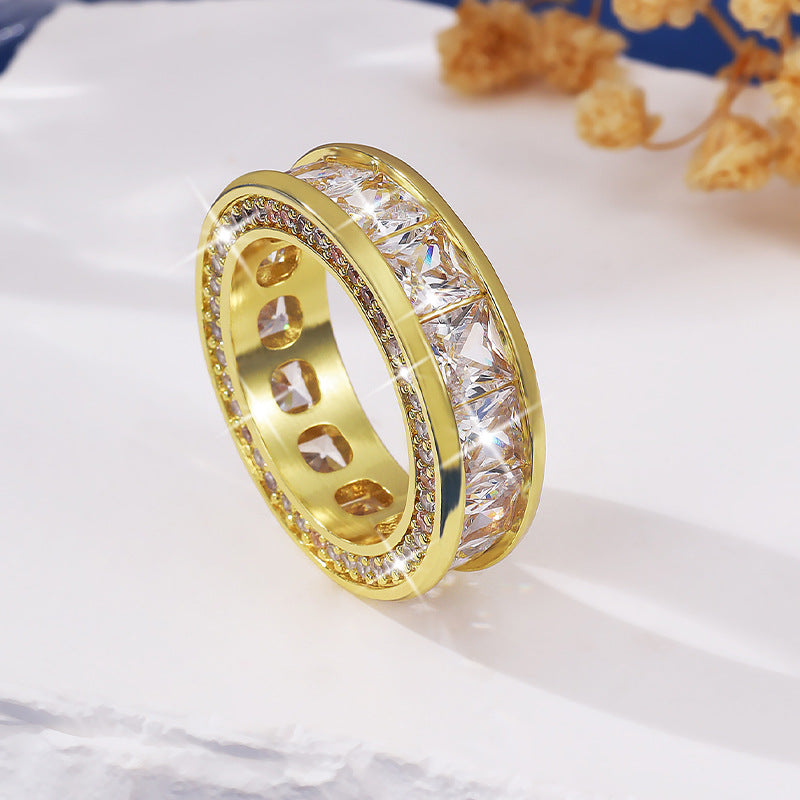 Micro-pave Zircon Light-luxury Ring