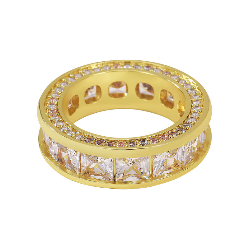 Micro-pave Zircon Light-luxury Ring