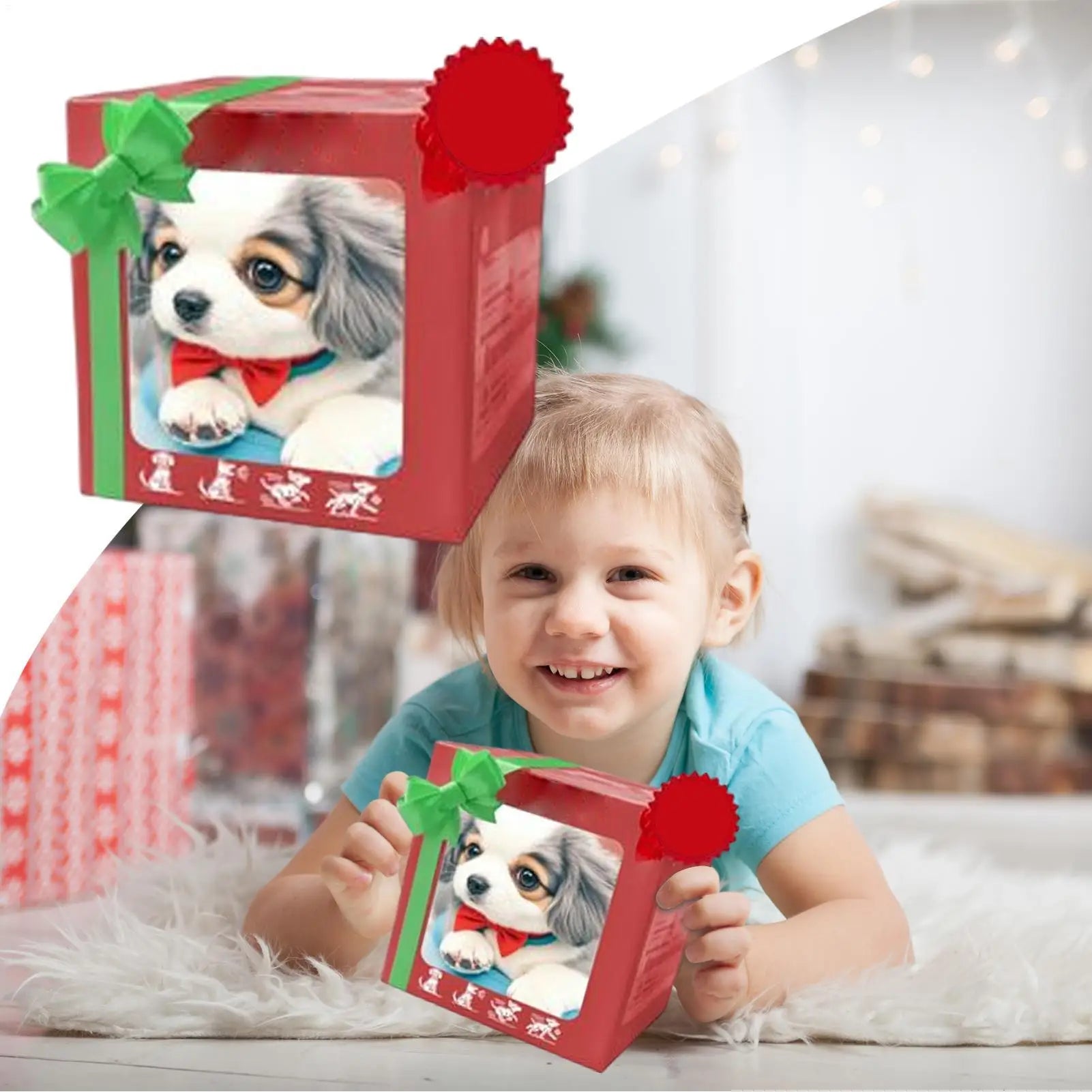 2025 New Robot Dog, Robot Puppy, Realistic Robots Puppy, Cute Dogs Plush Doll Toy Gift Cartoon Children's Puppy Doll