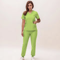 2025 New Nurse Uniforms V-neck Top Jogger Pants Scrub Sets Surgical Workwear Dentist Nursing Suit Hospital Doctor Outfit S21