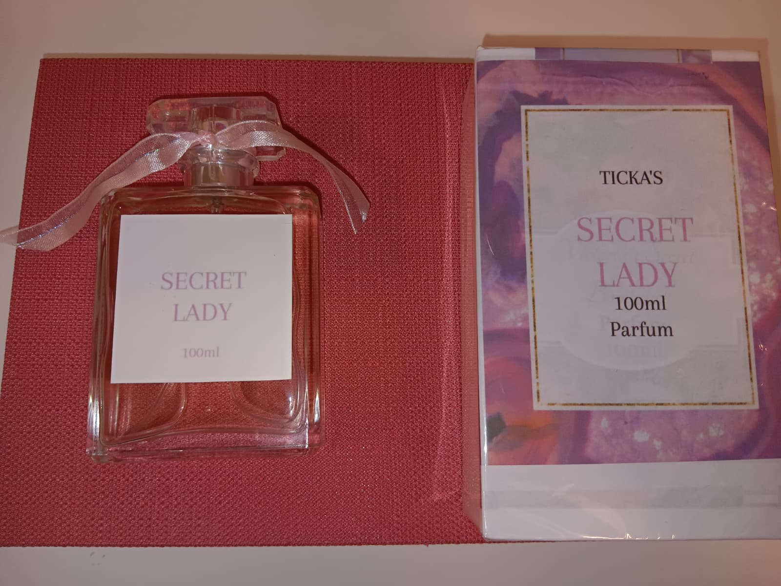 Eau de Parfum Secret Lady 100 ml 3.4 Oz pour femme | Parfum floral longue tenue